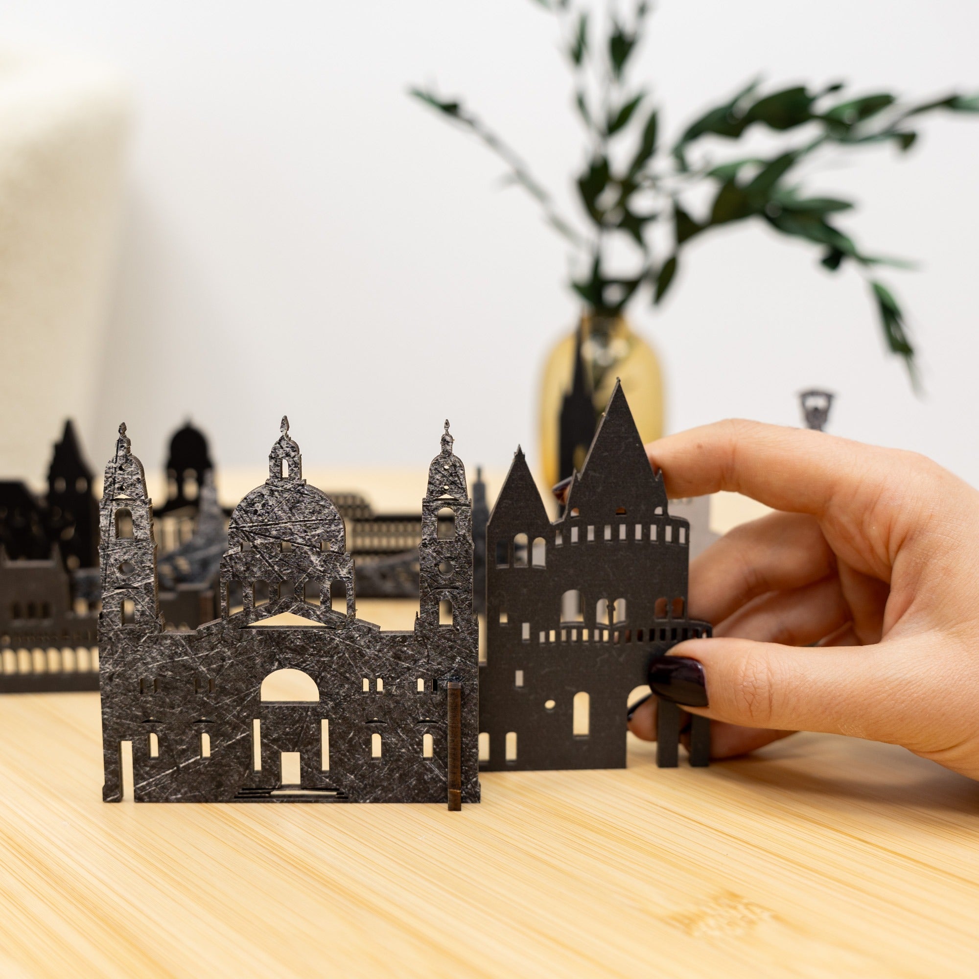 Budapest Wooden Memory City Travel Decor Sculpture
