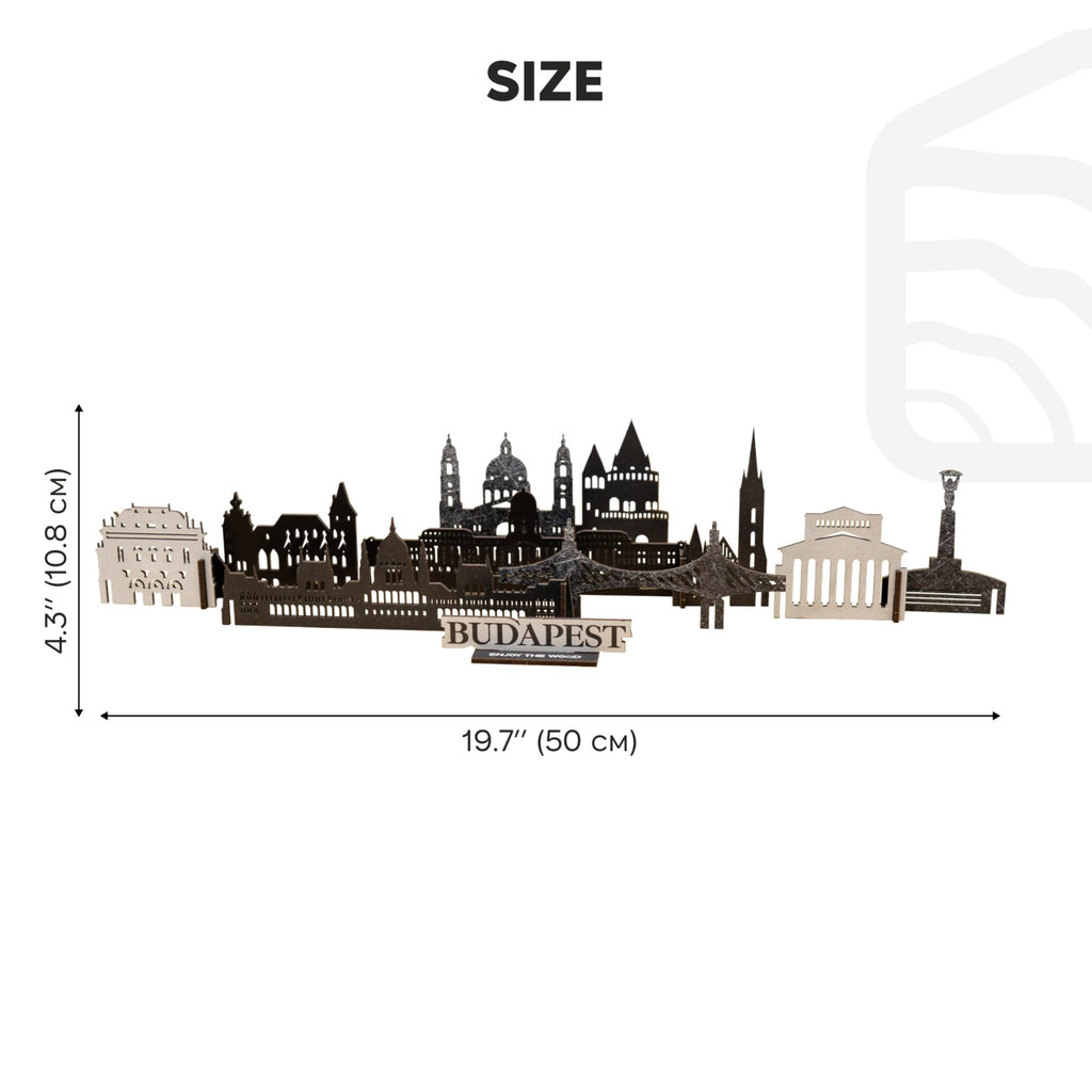 Budapest Wooden Memory City Travel Decor Sculpture