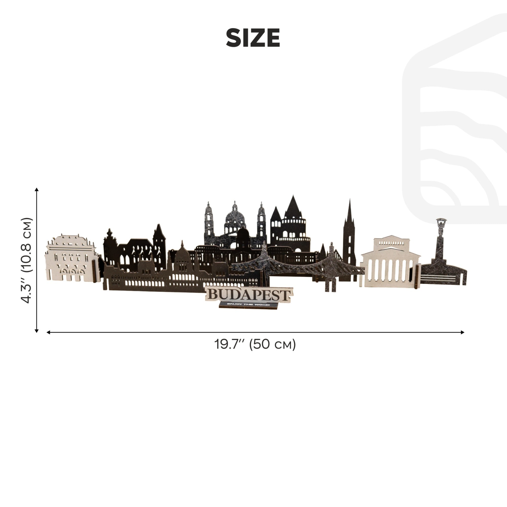 Budapest Wooden Memory City Travel Decor Sculpture