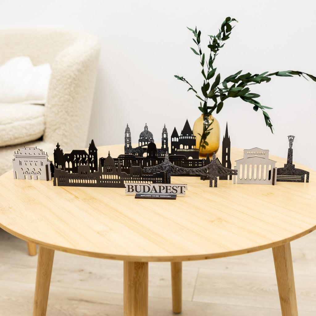 Budapest Wooden Memory City Travel Decor Sculpture