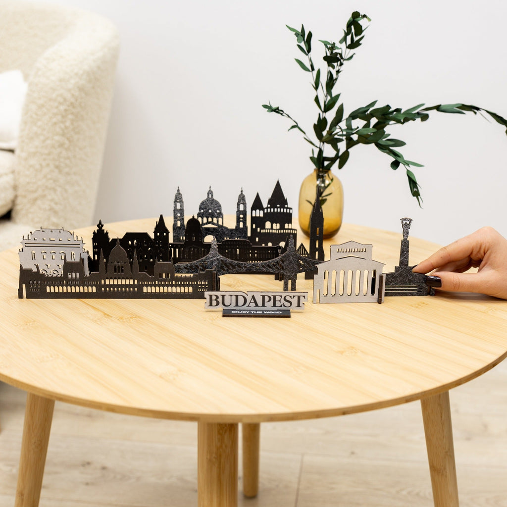 Budapest Wooden Memory City Travel Decor Sculpture