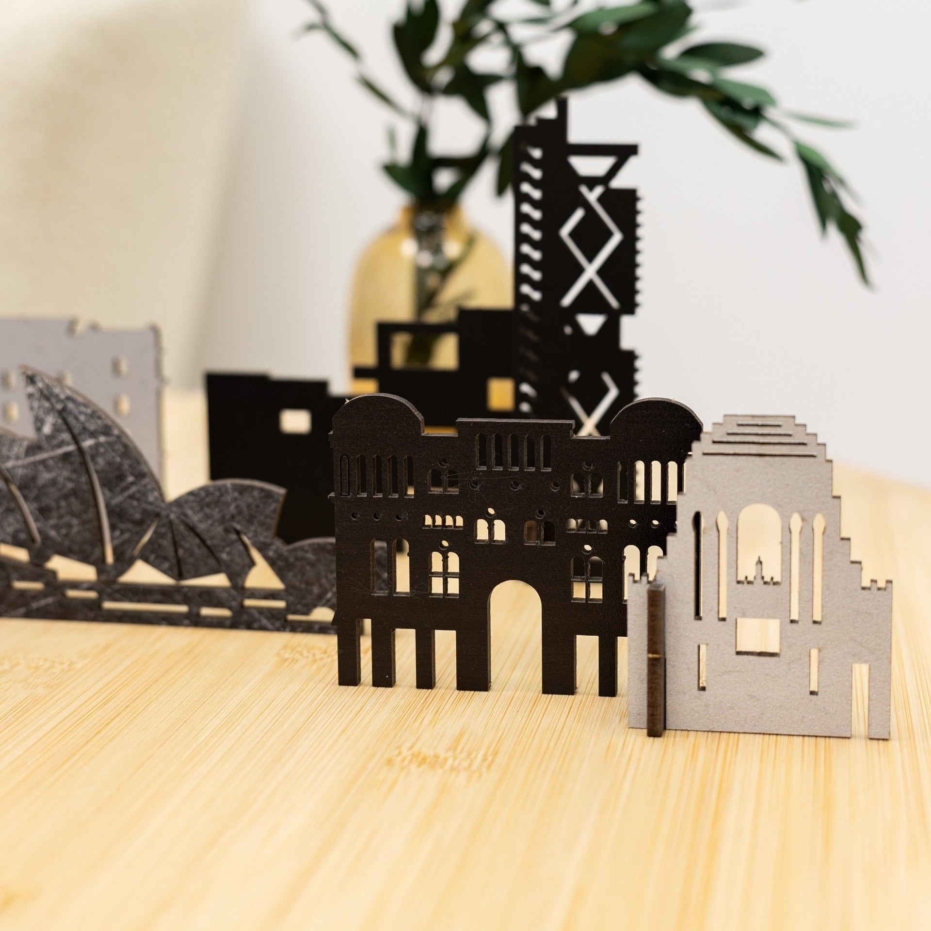Wooden Sydney City Skyline Decor Model – 3D Travel Souvenir