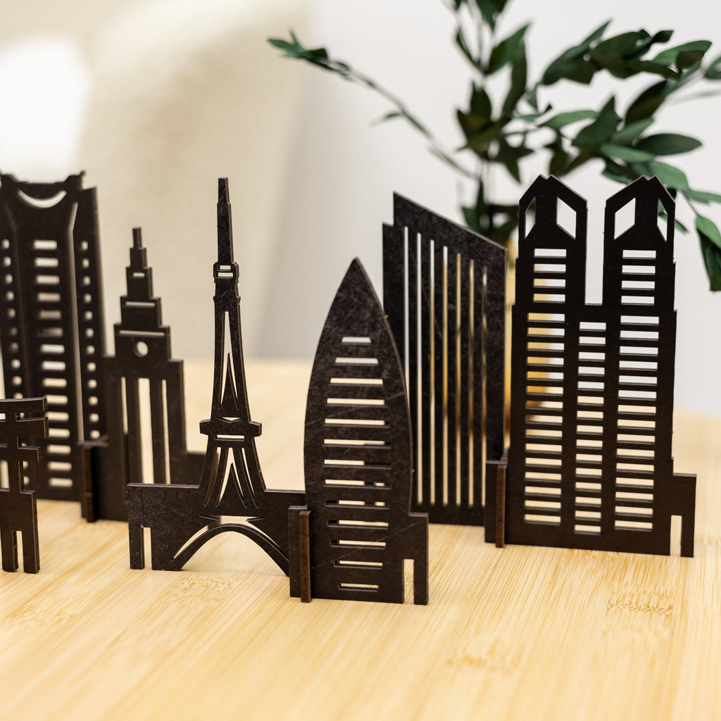 Tokyo Wooden City Skyline Decor - Handcrafted Travel Souvenir