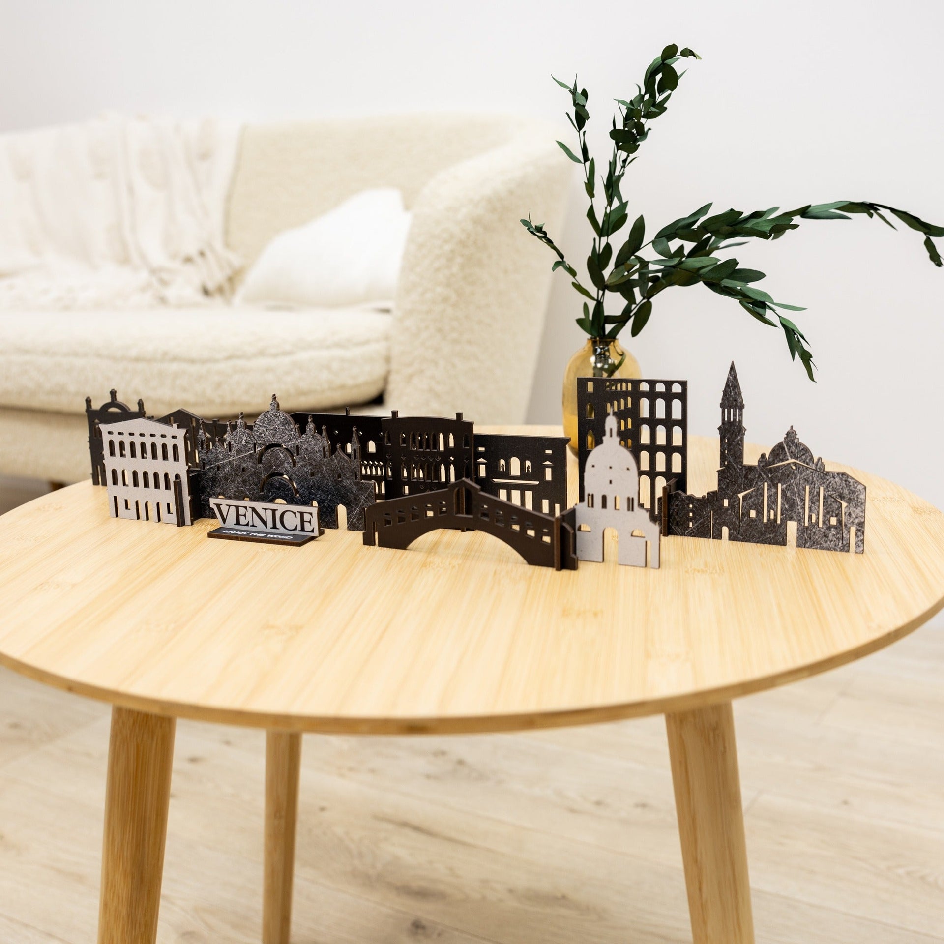Venice Wooden Memory City Travel Decor Sculpture