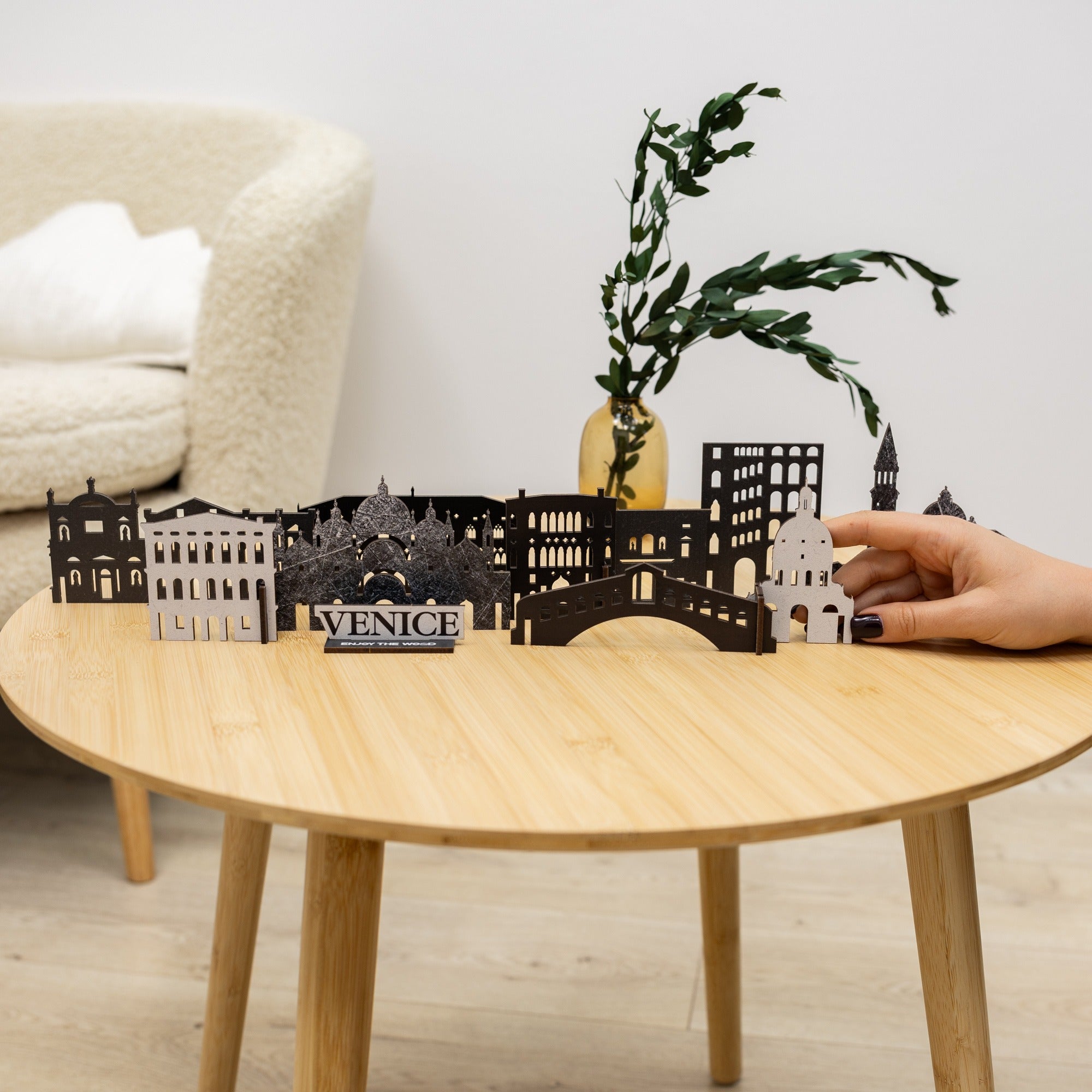 Venice Wooden Memory City Travel Decor Sculpture