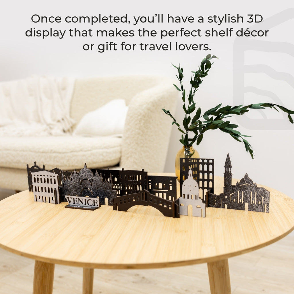 Venice Wooden Memory City Travel Decor Sculpture