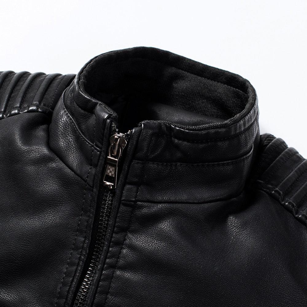 Men Autumn New Casual Vintage PU Leather Jacket Men's Motorcycle Luxury Leather Jacket Men’s Black Jacket For Ridding Motor Bike Outdoor Elegant Jacket For Men Winter Classic Brown Jackets