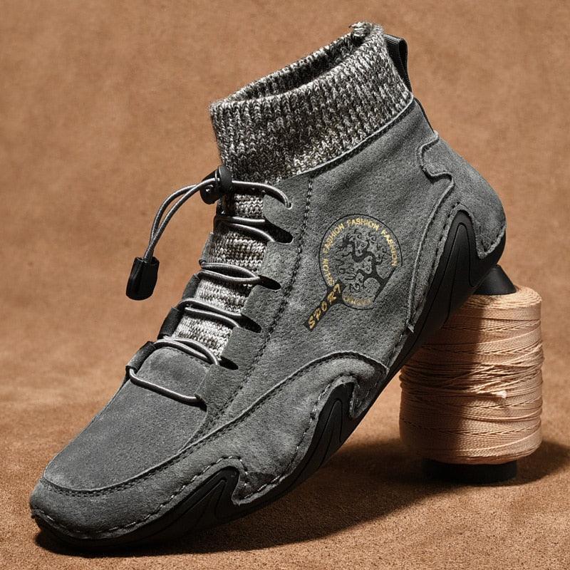 Men's Beige Canvas Casual Walking Sneakers Lightweight Sports Flats