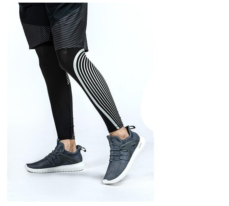 Lightweight Blue Mesh Breathable Walking Sneakers for Men