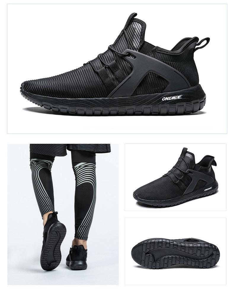 Lightweight Blue Mesh Breathable Walking Sneakers for Men