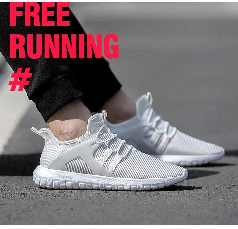 Lightweight Blue Mesh Breathable Walking Sneakers for Men
