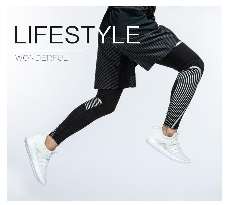 Lightweight Blue Mesh Breathable Walking Sneakers for Men