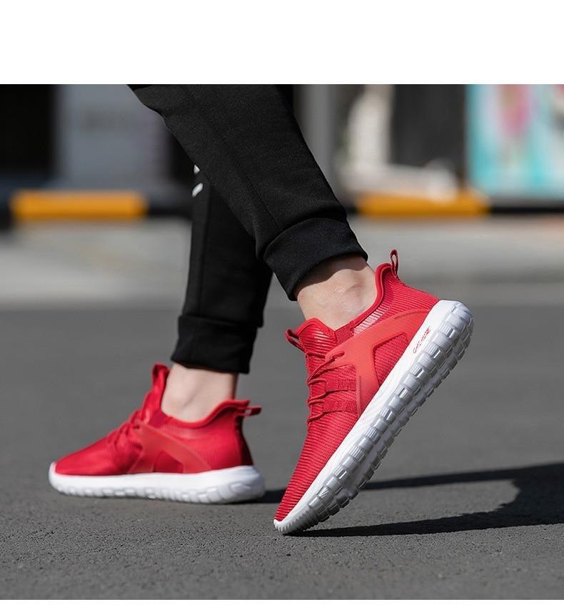 Lightweight Blue Mesh Breathable Walking Sneakers for Men
