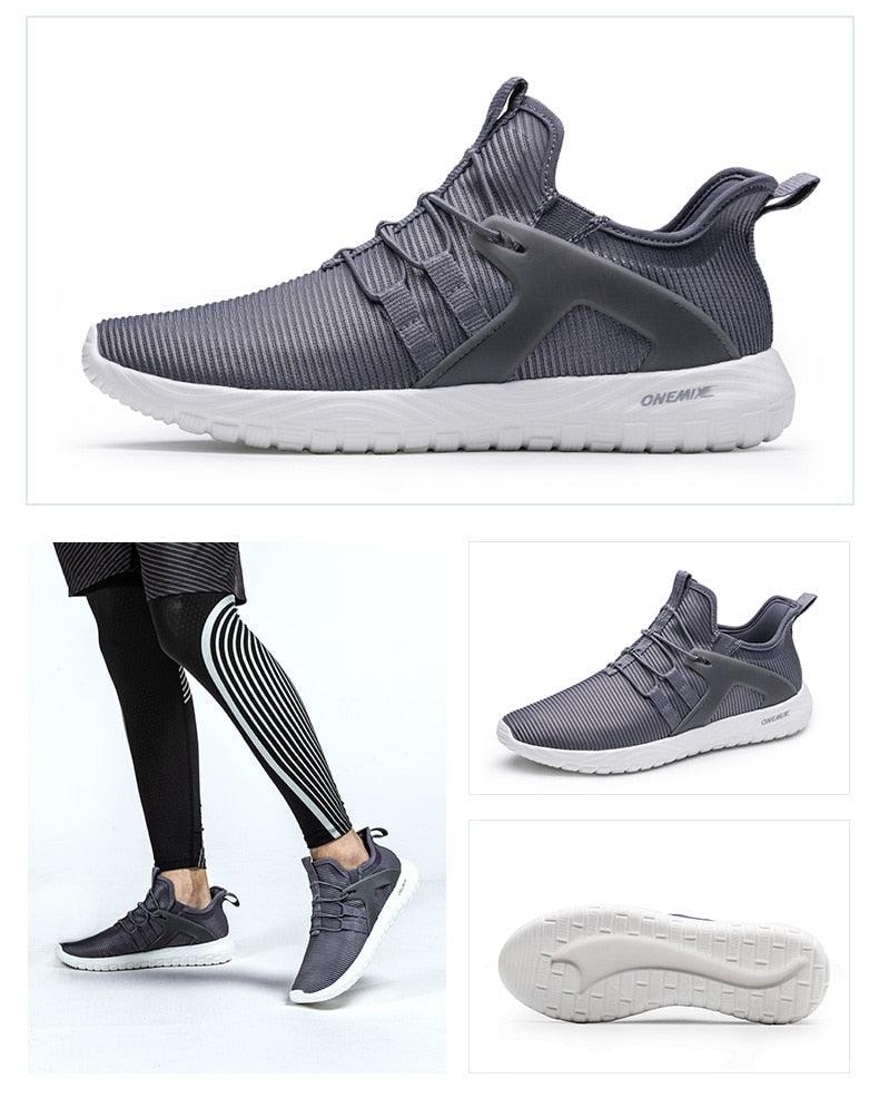 Lightweight Blue Mesh Breathable Walking Sneakers for Men