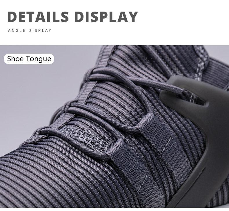 Lightweight Blue Mesh Breathable Walking Sneakers for Men