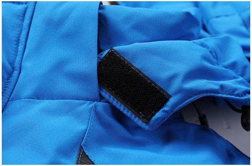 Men's Waterproof Winter Ski Jacket with Detachable Hood