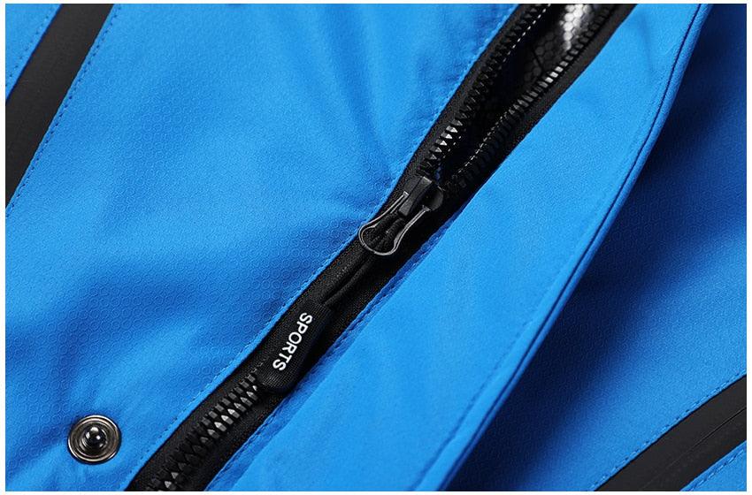 Men's Waterproof Winter Ski Jacket with Detachable Hood