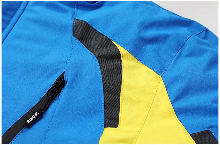 Men's Waterproof Winter Ski Jacket with Detachable Hood