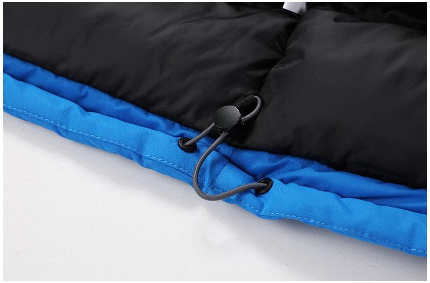 Men's Waterproof Winter Ski Jacket with Detachable Hood