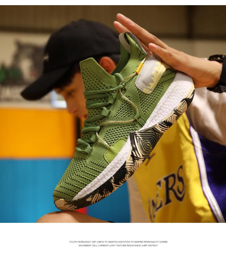 Men's High Top Basketball Shoes Shockproof Cushioning Sneakers