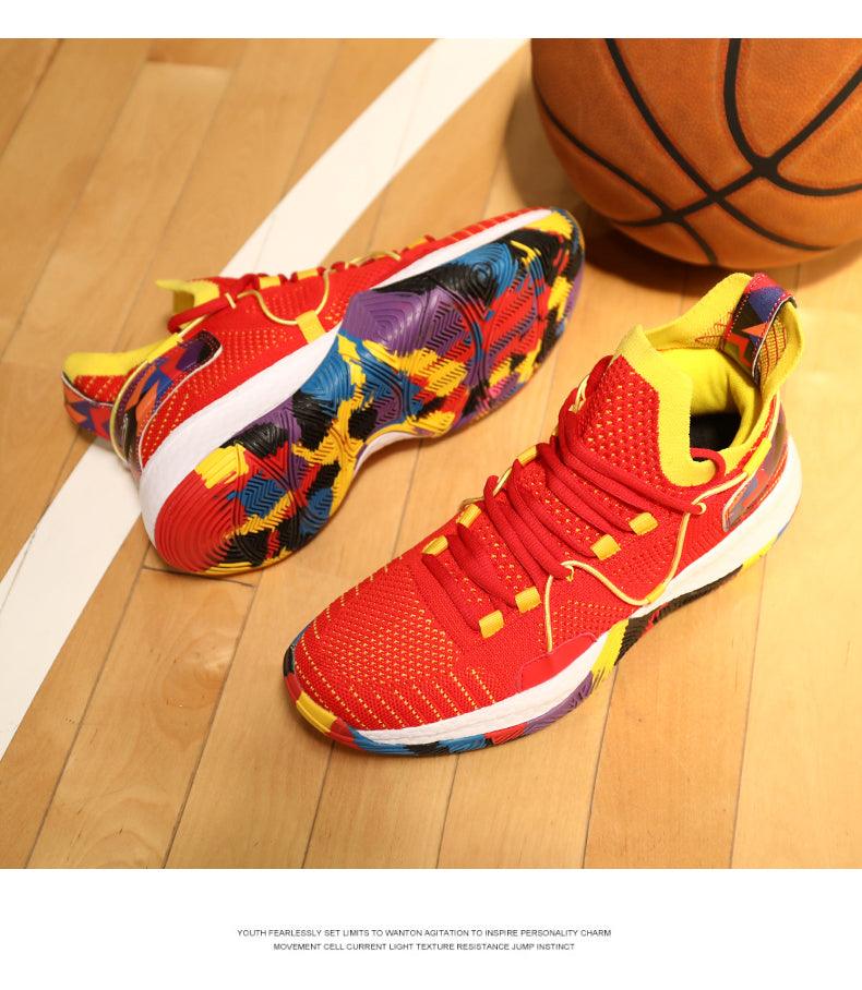 Men's High Top Basketball Shoes Shockproof Cushioning Sneakers