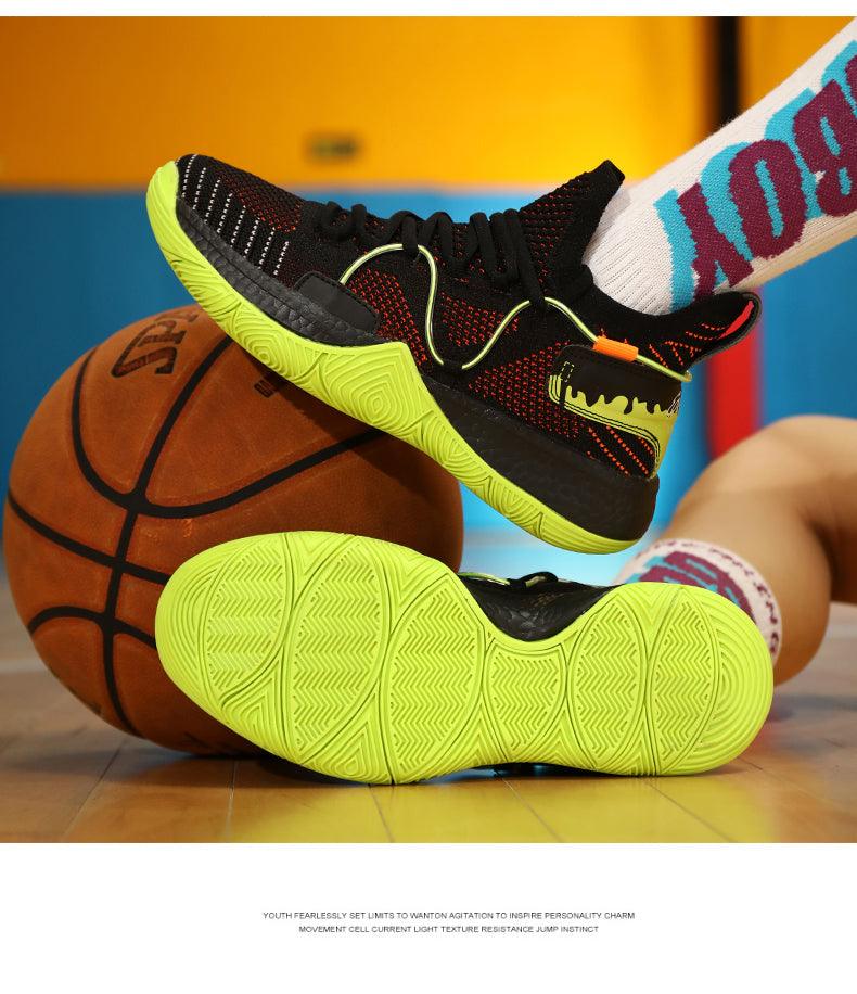 Men's High Top Basketball Shoes Shockproof Cushioning Sneakers
