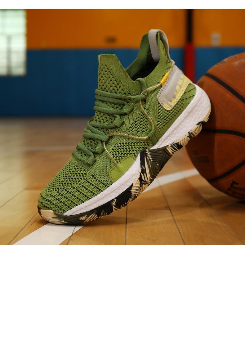 Men's High Top Basketball Shoes Shockproof Cushioning Sneakers
