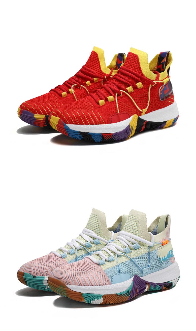 Men's High Top Basketball Shoes Shockproof Cushioning Sneakers