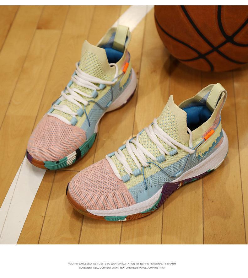 Men's High Top Basketball Shoes Shockproof Cushioning Sneakers