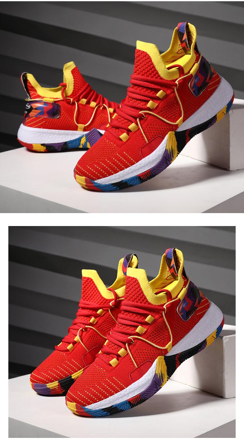 Men's High Top Basketball Shoes Shockproof Cushioning Sneakers