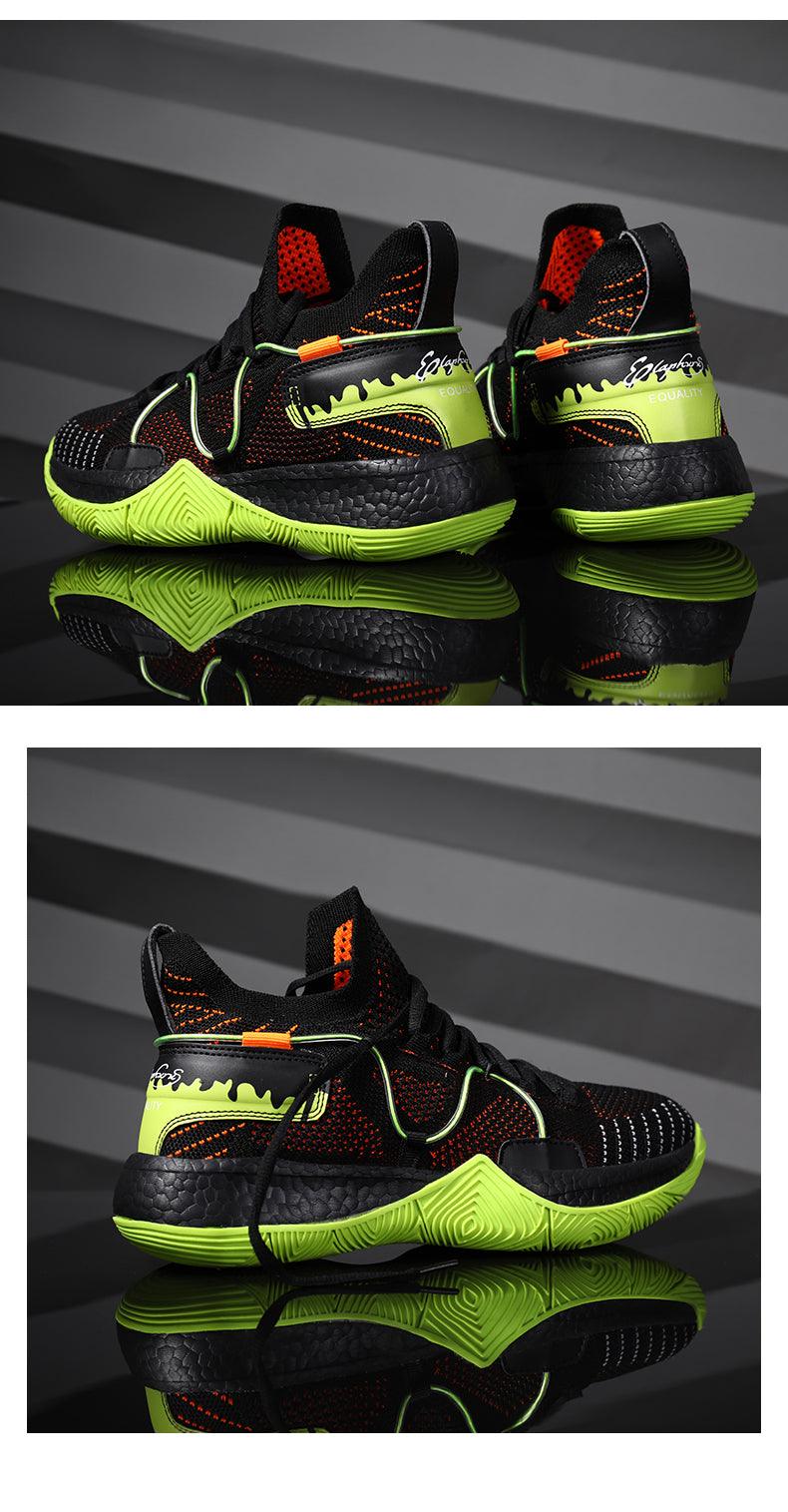 Men's High Top Basketball Shoes Shockproof Cushioning Sneakers