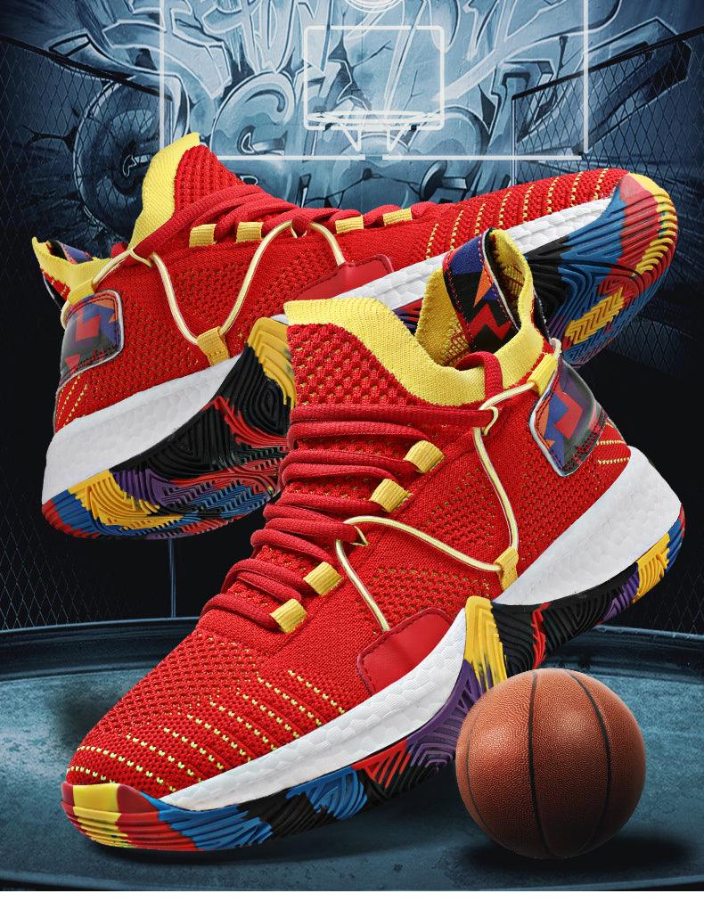 Men's High Top Basketball Shoes Shockproof Cushioning Sneakers