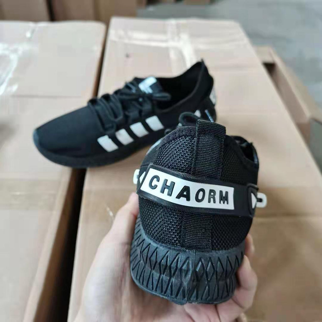 Men's Lightweight Knit Platform Running Trainers Casual Shoes