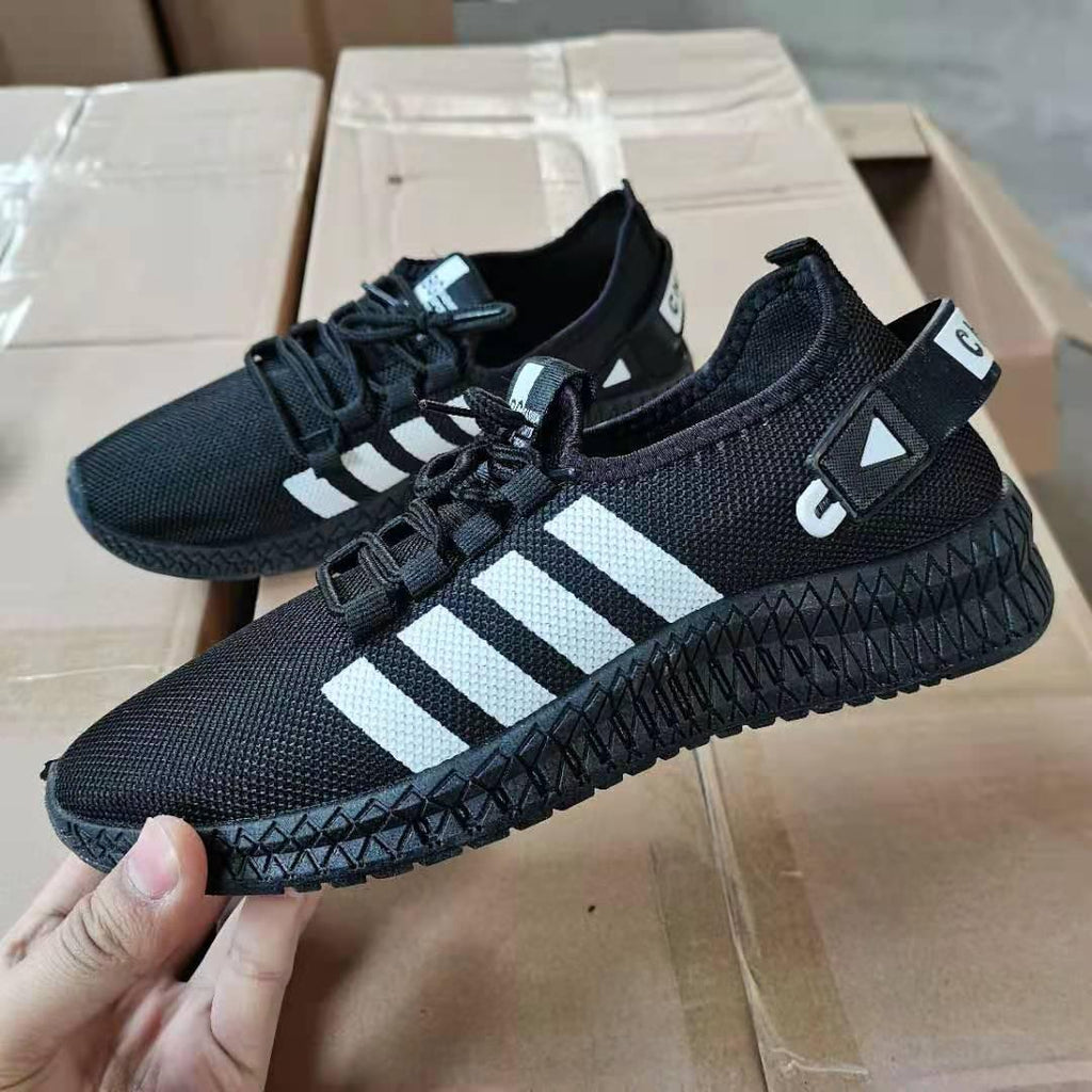 Men's Lightweight Knit Platform Running Trainers Casual Shoes