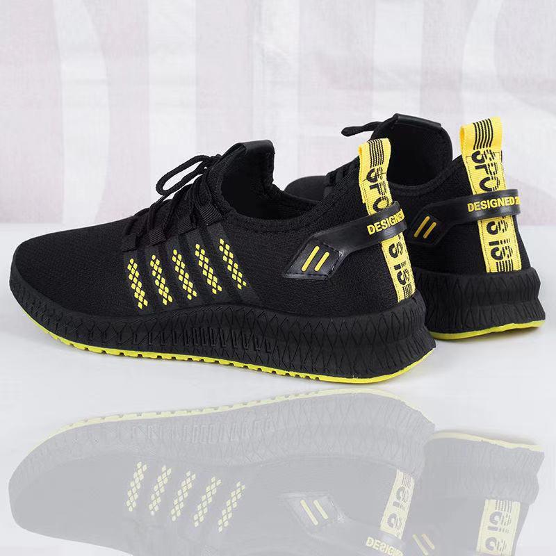 Men's Lightweight Knit Platform Running Trainers Casual Shoes