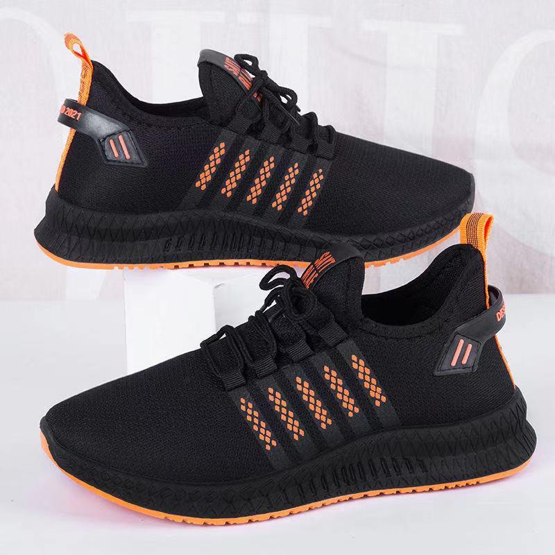 Men's Lightweight Knit Platform Running Trainers Casual Shoes