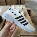 Men's Lightweight Knit Platform Running Trainers Casual Shoes