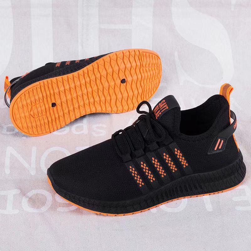 Men's Lightweight Knit Platform Running Trainers Casual Shoes