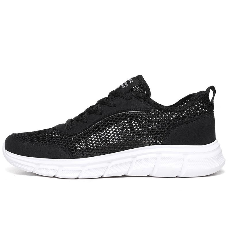 Lightweight Men’s Casual Black Mesh Running Sneakers