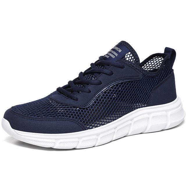 Lightweight Men’s Casual Black Mesh Running Sneakers