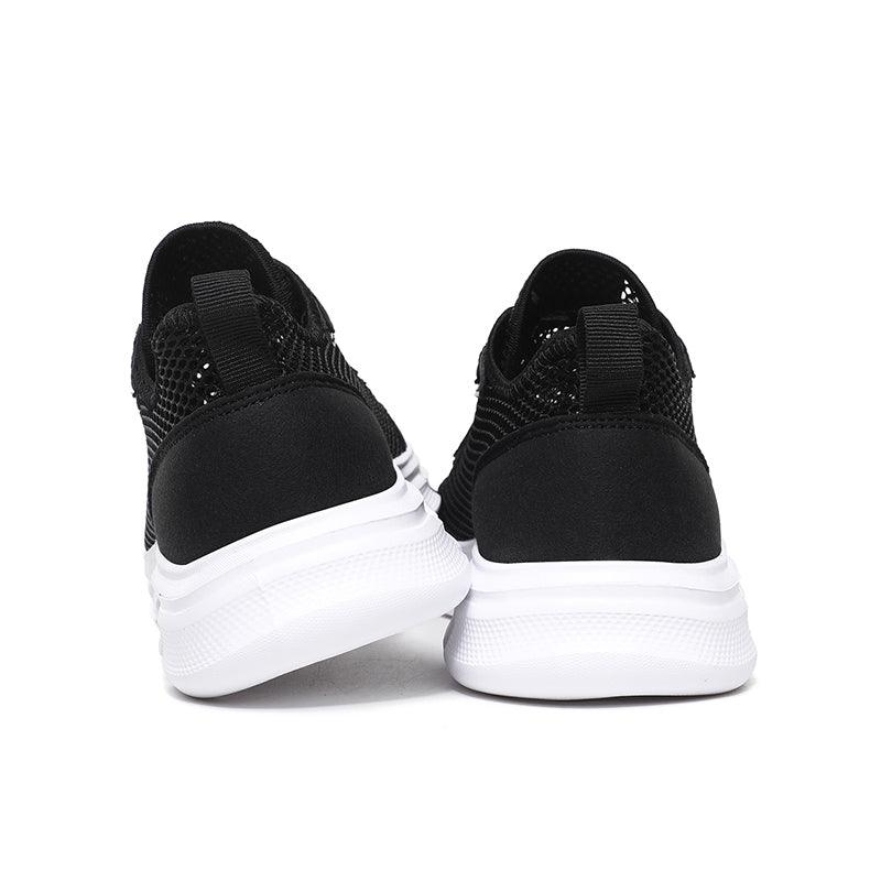 Lightweight Men’s Casual Black Mesh Running Sneakers