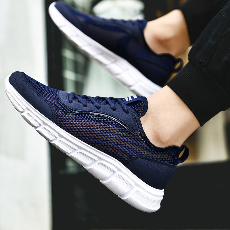 Lightweight Men’s Casual Black Mesh Running Sneakers