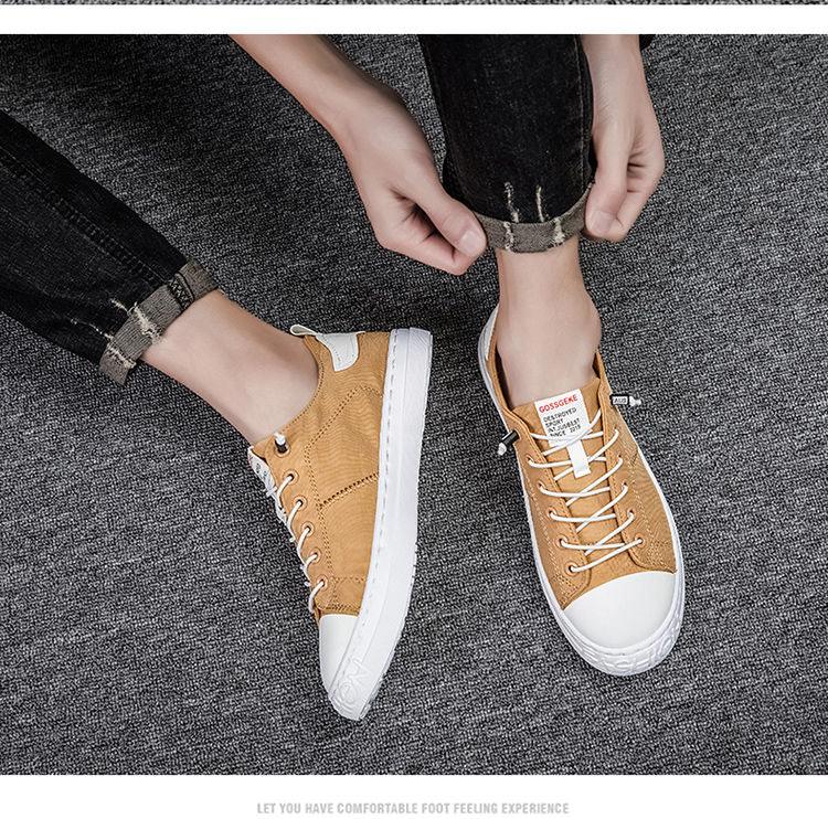 Classic Low Top Canvas Sneakers Lightweight Breathable Walking Shoes