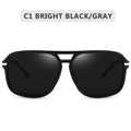 Square Polarized Sunglasses for Men Vintage Driving Sun Glasses