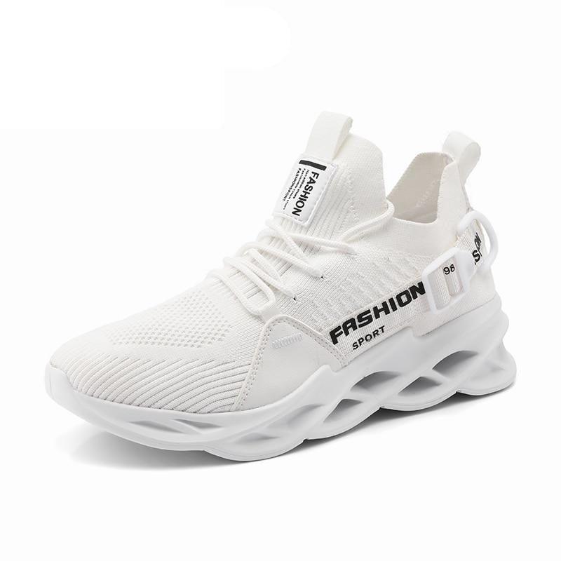 Men's Lightweight Breathable Knit Sport Sneakers Casual Trainers