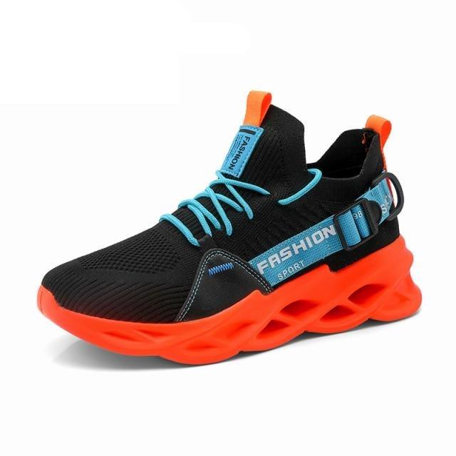 Men's Lightweight Breathable Knit Sport Sneakers Casual Trainers