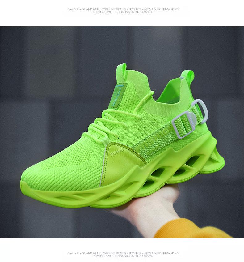 Men's Lightweight Breathable Knit Sport Sneakers Casual Trainers