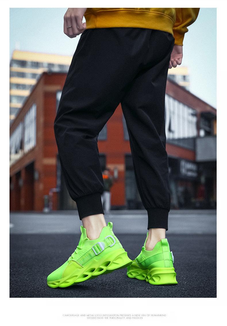Men's Lightweight Breathable Knit Sport Sneakers Casual Trainers