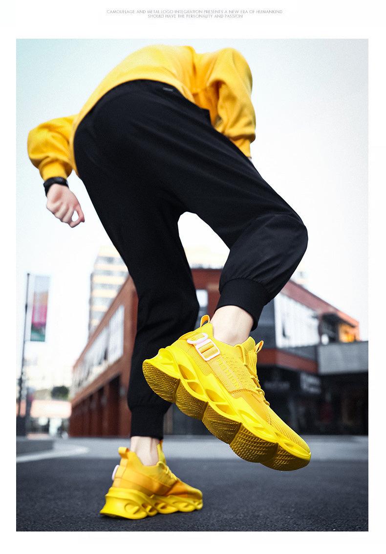 Men's Lightweight Breathable Knit Sport Sneakers Casual Trainers