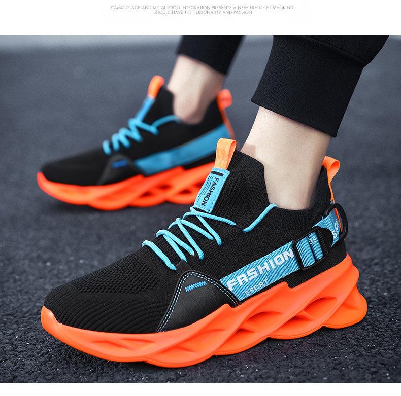 Men's Lightweight Breathable Knit Sport Sneakers Casual Trainers